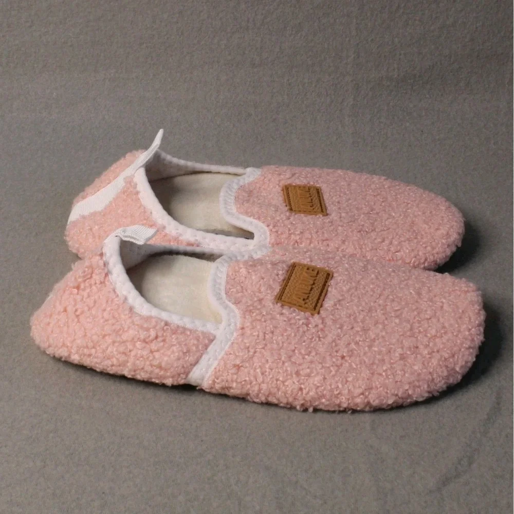 Toddler Girls Anluke Foldable Slippers For Easy Travel Pink Fits Size US 12/13